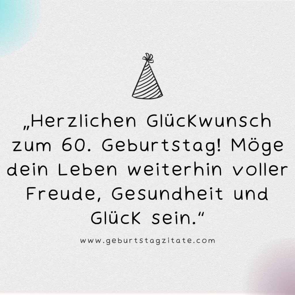 60. Geburtstag Frau